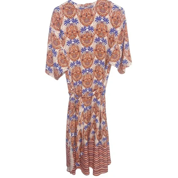 Cara Cara Hobbs midi dress orange size M/L m